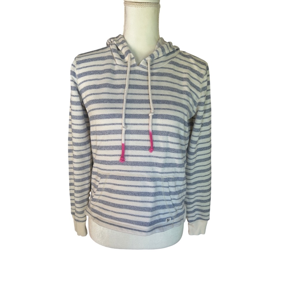 Billabong Hoodie Cotton Blend S Blue Cream Excellent Coastal Surf